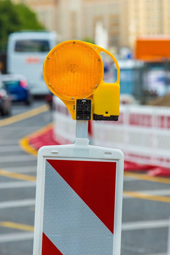 Straßenbaustelle